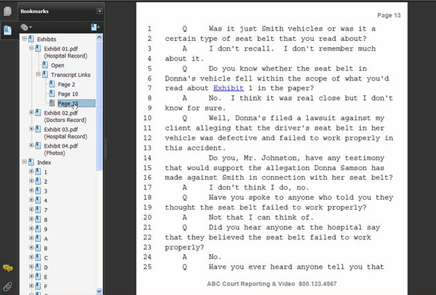 Another Image of Sample PDF Bundle transcript